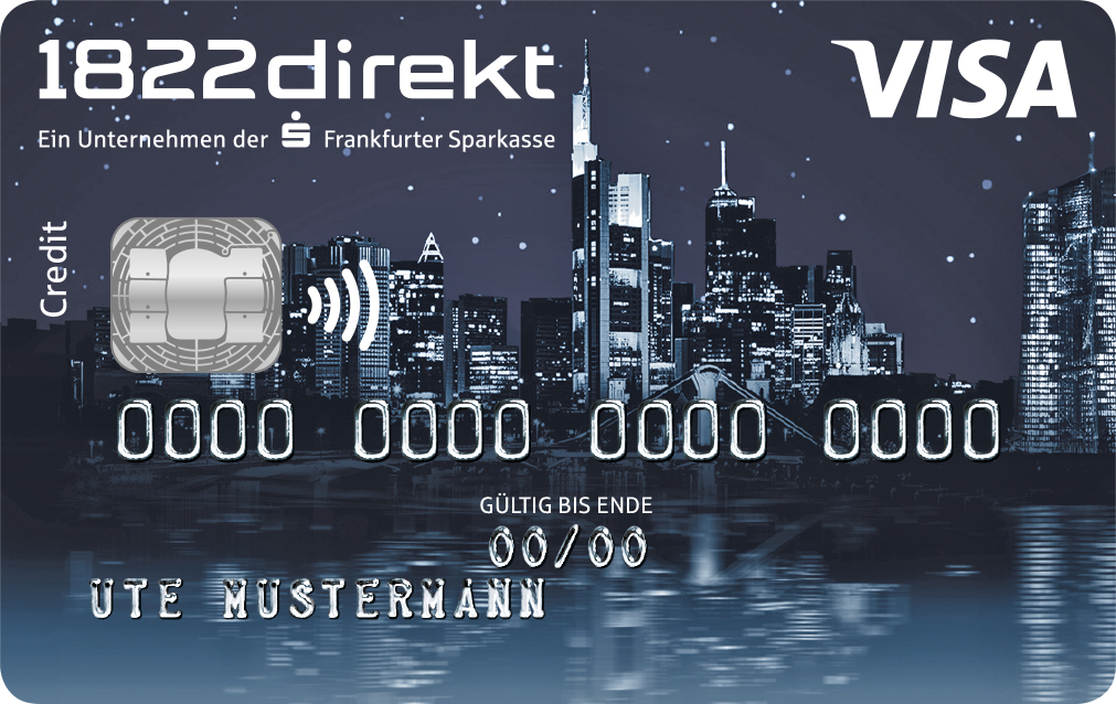1822 Direkt Visa Classic Kreditkarte beantragen Schritt für Schritt Anleitung