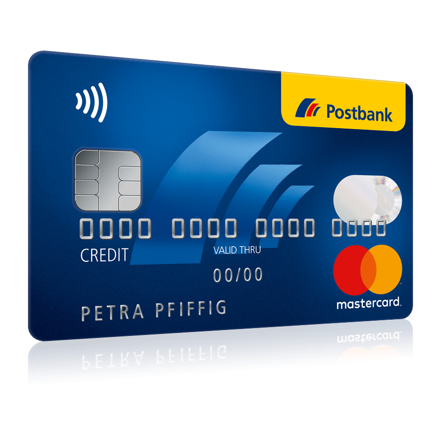 So beantragen Sie die Postbank Mastercard Kreditkarte online